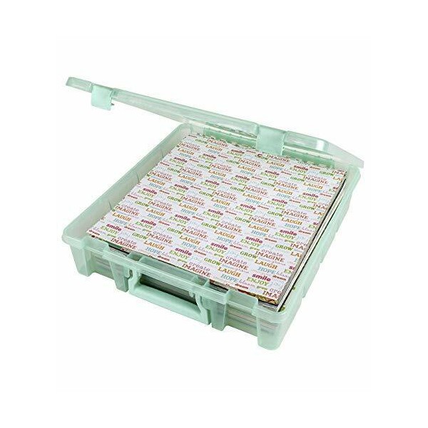 6955rj Super Satchel 1compartment Box Art Craft Organizer 1pack Translucent Mint