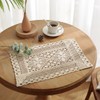 Anevous Set of 2 Crochet Lace Cotton Place Mats, 32