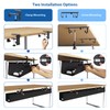 Zilink No Dril Under Desk Cable Management Tray 40" Cord