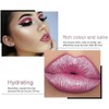 Glitter Metallic Shimmer Red Lipstick Long Lasting Kit, Non Stick