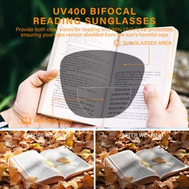 ZESAKER Bifocal Reading Sunglasses for Women Men Stylish Outdoor UV Protection Reader Sunglasses Spring Hinges (Tortoise, 1.5)