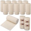 Geiserailie 10 Pcs Short Stretch Compression Bandage Stretched Wrap Bandage