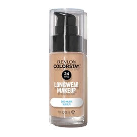 Revlon Color Stay Long Wear Makeup D 200 Nude Pink Light Skin Tone For Dry Skin SPF 20 PA++ Liquid Foundation 1.0 fl oz (30 ml)