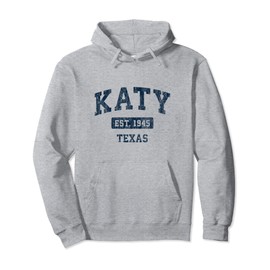 Katy Texas TX Vintage-Sportdesign Marineblau Pullover Hoodie