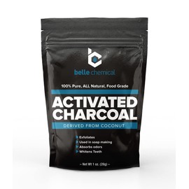 Organic Coconut Activated Charcoal Powder - Food Grade, Kosher - Teeth Whitening, Facial Scrub, Soap Making (1 Ounce to 5 pounds (1 Ounce)