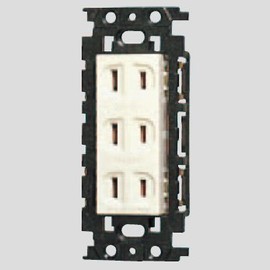 Panasonic WN15034K Embedded Insulated Triple Outlet
