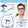 MARE AZZURO Oversized Square Reading Glasses 4.0 Men Large Readers