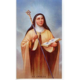 St. Odilia - Prayer - Relic Laminated Holy Card - Blessed by Pope Francis