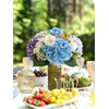SUMTIPHUN 4 Pcs Hydrangeas Artificial Flowers, 20 inches Large Lifelike