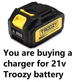 coming data 🔥power supply battery Charger for all troozy 21v Chainsaw battery