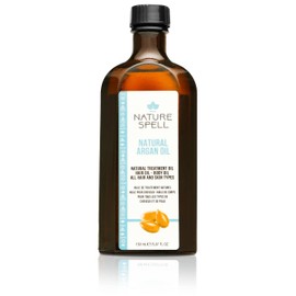 Nature Spell Moroccan Argan Treatment Oil for Hair and Body 150ml Reduces Hair Breakage and Split Ends for Your Hair Helps Eliminate the Appearance of Age Spots and Scars for Your Skin.