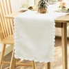 Baccessor White Faux Fur Table Runner, Thanksgiving Christmas Winter Fluffy