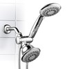 Hotel Spa 30-Setting Ultra-Luxury Spiral 3-Way Combo with Pause Switch/Chrome