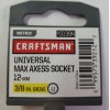 Craftsman Universal Max Axess 3/8" Drive 12mm Socket 31394 New