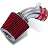 Click2go Short Ram Intake Kit with Reusable Red Filter Compatible