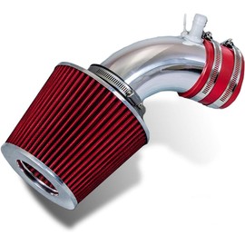 Click2go Short Ram Intake Kit with Reusable Red Filter Compatible with Hyundai 10-12 Genesis 2.0 Turbo Coupe