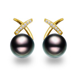 GLESOS Pearl Earrings Round Ball Pearl Drop Earrings Hypoallergenic Composite Pearl Dangle Earrings for Women Girls Peacock Green 10mm