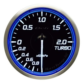 Nihon Seiki DF16601 Defi Meter Racer Gauge N2, 2.4 inches (60 mm), Turbo Meter, 200 kPa