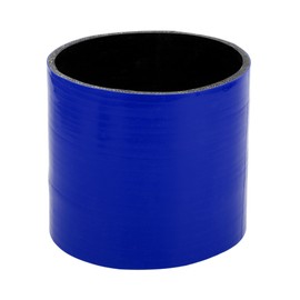 X AUTOHAUX Straight Coupler Silicone Hose 5" ID 5" Length 0 Degree Universal Car Silicone Hose Coolant Hose 4-Ply 5mm Thickness Air Intake/Turbo/Intercooler Piping Tube Blue Black 1 Pcs