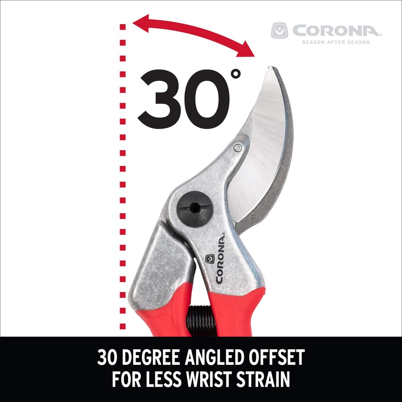 Corona BP15280 Forged Steel ErgoPRO Angled Bypass Hand Pruner -