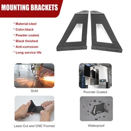 WSays 52'' 300W Curved LED Light Bar & Upper Windshield Roof Mount Brackets W/Switch Wiring Kit Compatible with Ford F150 2004-2018 Fit SVT Raptor 2010-2016