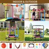 Trampoline for Kids, Full Anti-Rust Anti-Rollover Round Bottom Toddler Trampoline,