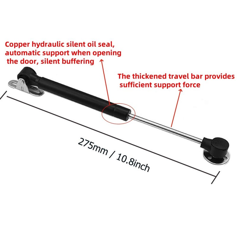 LC LICTOP 100N/22.5lbs Hydraulic Gas Struts, Soft Close Lid Support