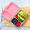EcoCocoon Bento Lunch Boxes - 2 Compartment, Blueberry