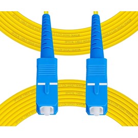 Fibergaga-1m(3ft) OS2 SC/UPC to SC/UPC Fiber Patch Cable Single Mode Fiber, Simplex, Length Option: 0.5M(1.6ft)-100m(328ft) 9/125µm 2.0mm Cable Diameter Fiber Optic Cable, OS1/OS2 Compatible