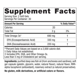 Nordic Naturals Omega-3 690mg 120 Softgels Sabor Limón