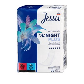 Jessa Maxi pads Night Plus, 20 pads