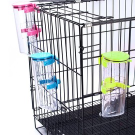 Dog Cat Water Bottle Hamster Automatic Water Dispenser No Drip Plastic Hanging Water Bottle Large Capacity Water Bottle for Guinea Pig Rabbit Rat Puppy Kitten Pet Animal Gerbil Chinchilla 350ML