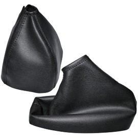 AERZETIX - C59175 - Gear Lever Bag - Gear Stick Gaiter and Handbrake Gaiter - Compatible with Alfa Romeo 159 from 2005 to 2011 - Colour: Black - Faux Leather