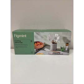 Figmint 10pc Silicone Cooking Utensil Set - White