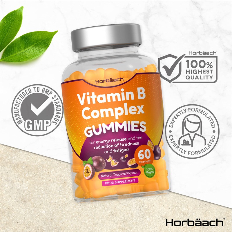 Vitamin B Complex Gummies | 60 Vegan Gummies | High