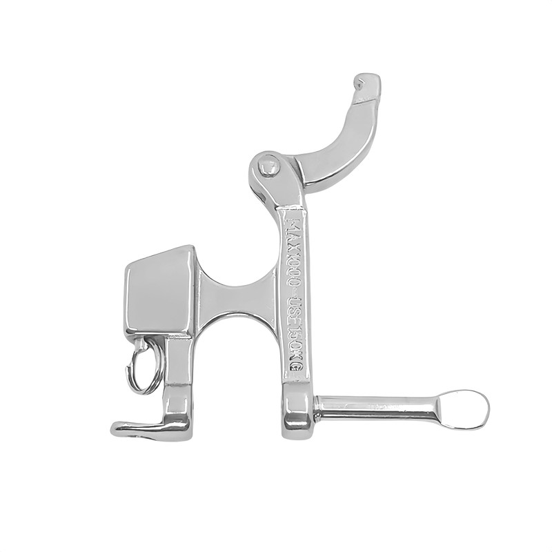 Double gate 316 Stainless Steel Screw Lock Pull Locking Shackle