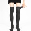 Mysocks Unisex Over The Knee Socks Plain Anthracite