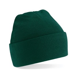 Beechfield Turn-up Beanie Baseball Cap, Green (Bottle Green), One Size