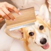 Pet Shedding Brush,Dog Hair Comb - Wood Detangling Comb Professional