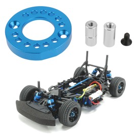 OTOTEC 1 Set of RC Motor Base Aluminum Alloy Motor Mounting Seat with Screws Compatible with RC Model 1/10 TA01 TA02 DF01 RC Upgrade Parts Blue