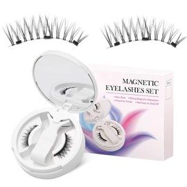 KISSIO Soft Magnetic False Eyelashes - 2025 Integrated Clip, Magnetic, No Glue, Natural Wearing Easy to use with dedicated tools. (URS05)