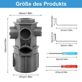 prota All In One Wrench Tool Set, Tap Strainer Key, Multifunctional Tool Set for Taps, 16 in 1 Tap Key Tool Set for Bathroom, Toilet, Sink, etc