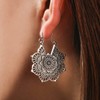 Aneneiceera Boho Mandala Flower Earrings Gold Drop Dangle Earrings Retro