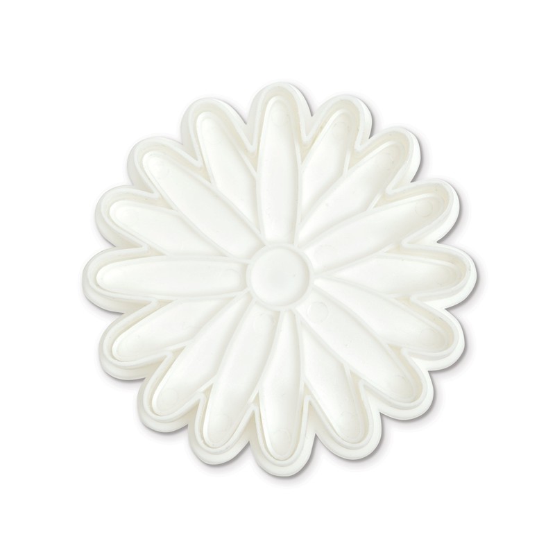 Bakelicious Daisy Plunger Cutter, White