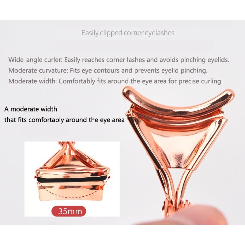 Bestbling Bling Rhinestone Eyelash Curler - Designed for Stunning, Curled