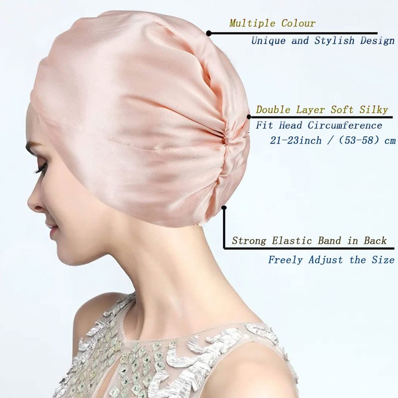 FZHGVML Silk Sleeping Cap for Women Hair Care Hair Cap