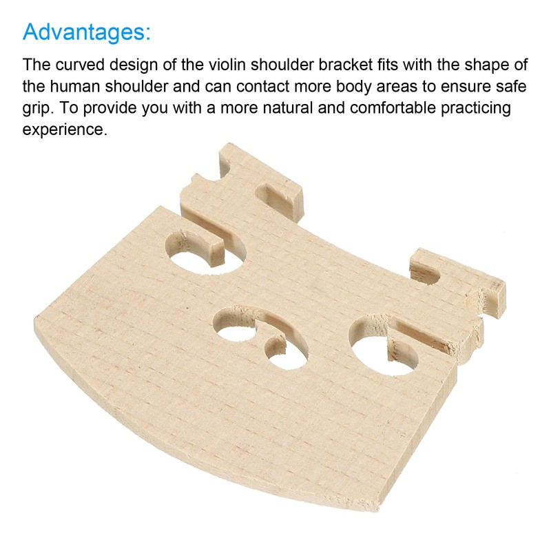 MECCANIXITY 1/2 Violin Bridge Maple Wood Violin Parts for 1/2