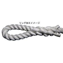 matuura Industrial Cotton Material Truck Rope Thickness 12 mm Length 10 m Both Ends Ring (Ring) Processing