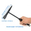 VASTOOLS Welding Chipping Hammer with Coil Spring Handle,10.5",Cone and Vertical