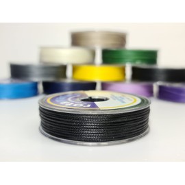 Whipping Twine 1mm 25mt Polyester Waxed Thread Spool (Black)